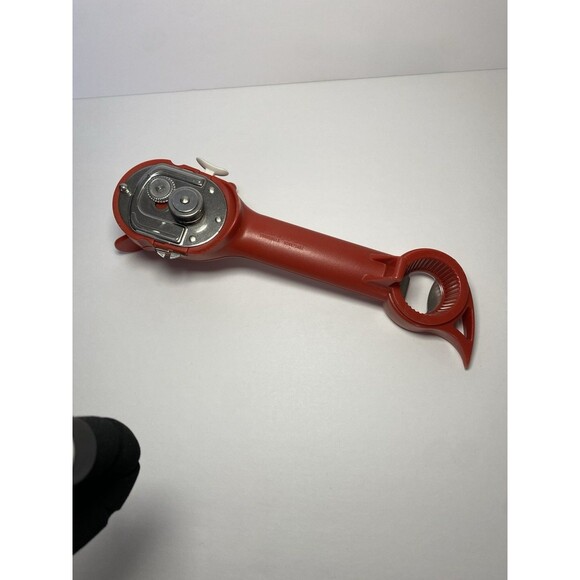 Kuhn Rikon 5-in-1 Auto Safety Master Can Opener For Cans, Bottles, Jars - Red - Picture 4 of 9